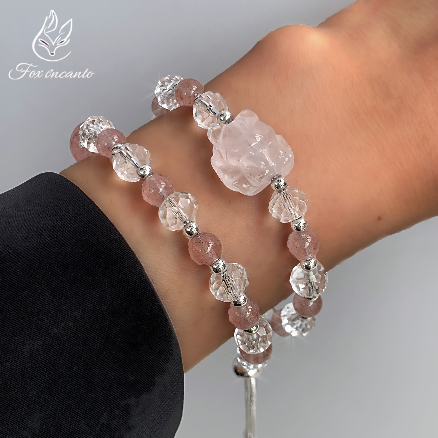 Love Spark Fox Crystal Bracelet - Romantic charm & Sparks Joy