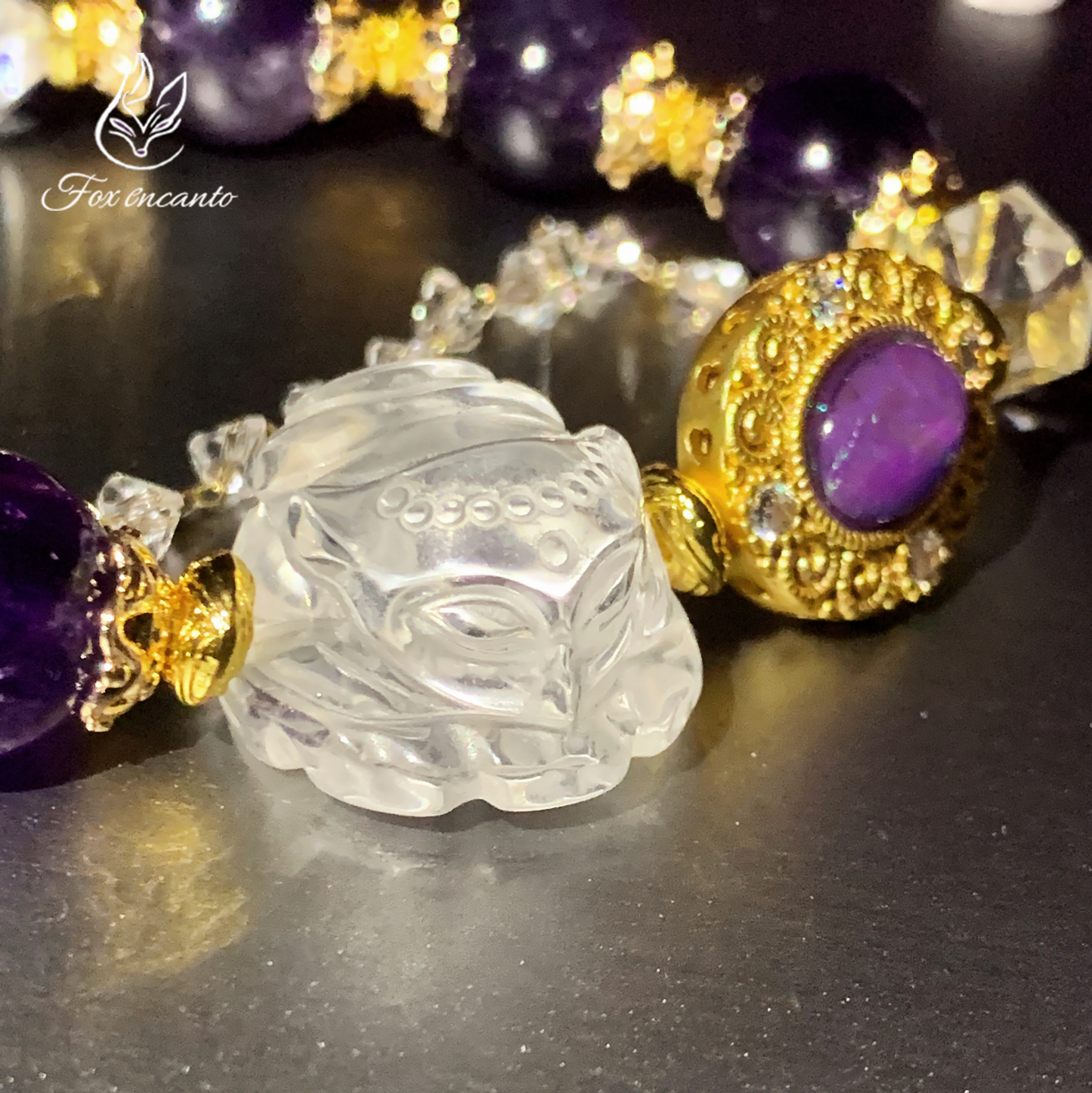 Charm Tail Fox Crystal Bracelet - Charm & Allure