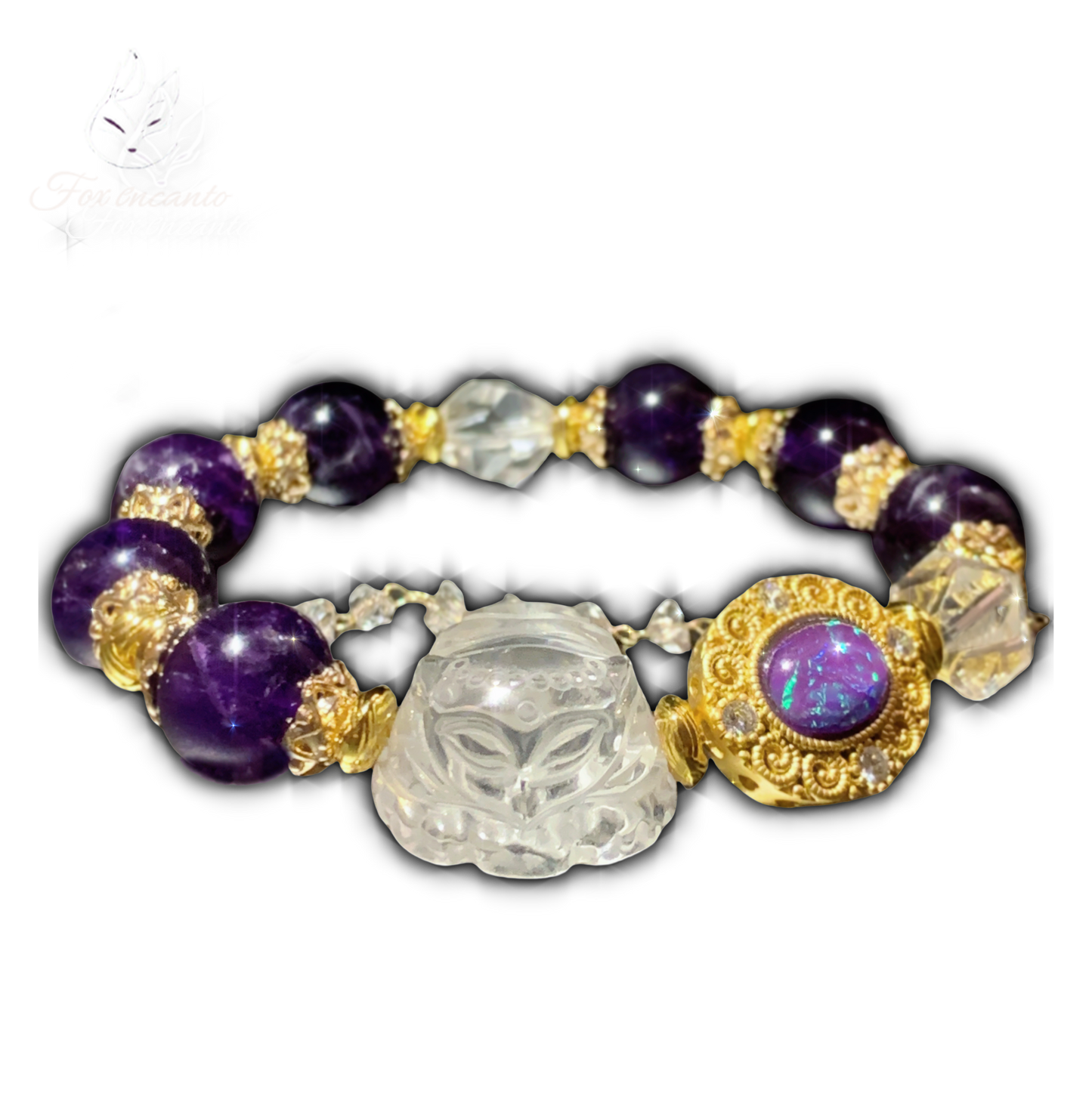 Charm Tail Fox Crystal Bracelet - Charm & Allure