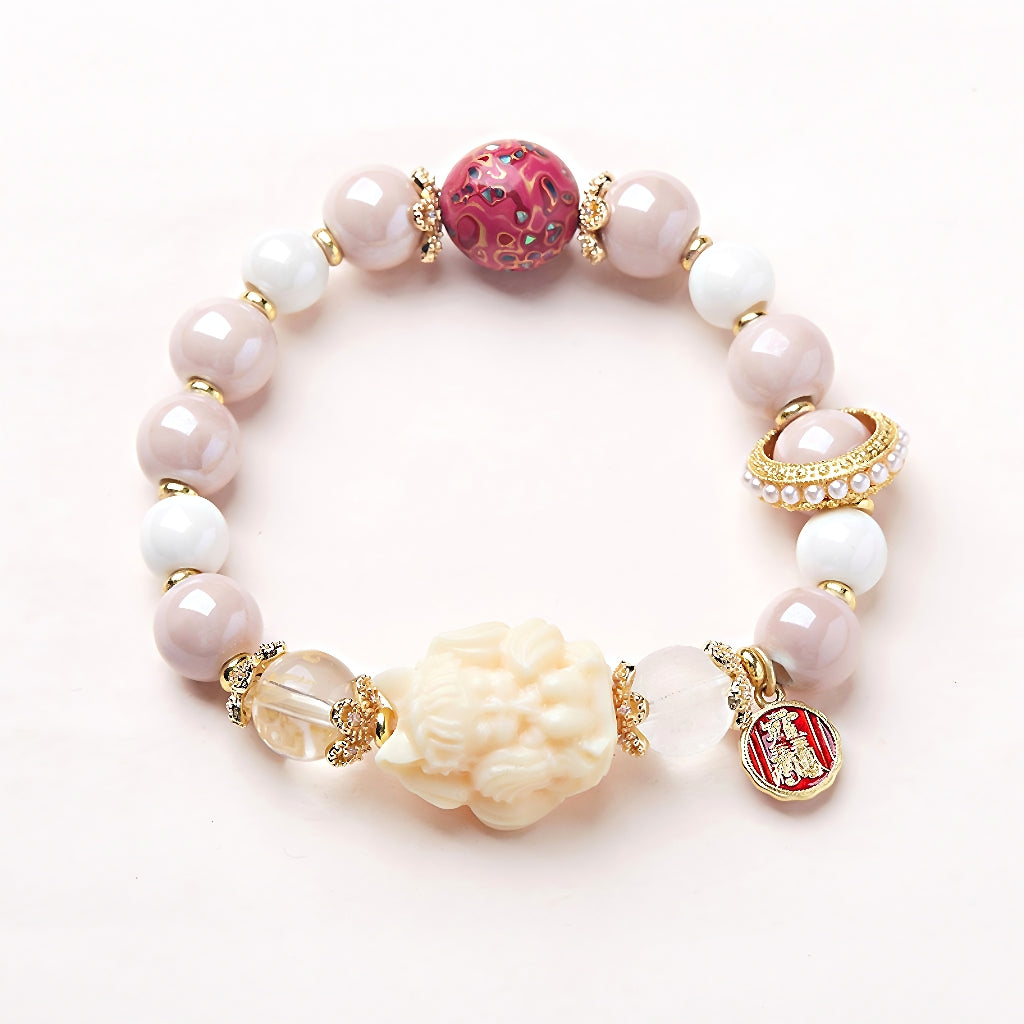 Fox’s Sacred Charm Bracelet - Spiritual Protection & Love Blessing