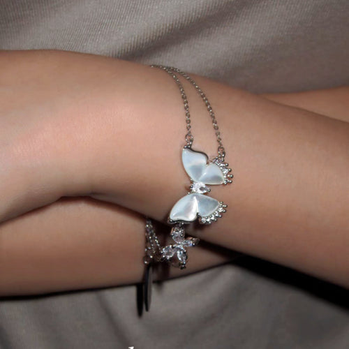 Butterfly Double-layered Bracelet
