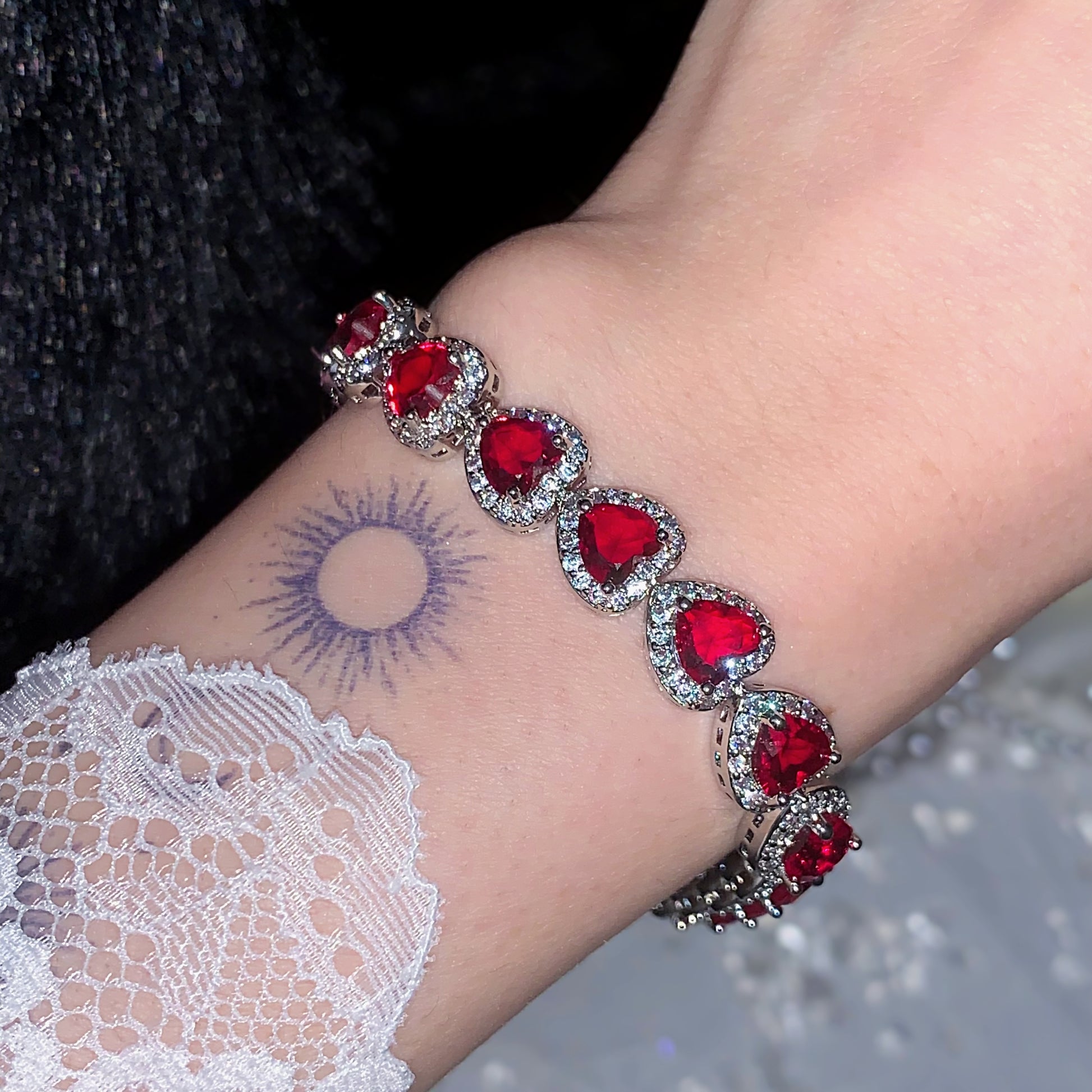 Lilith • Crimson Heart Bracelet