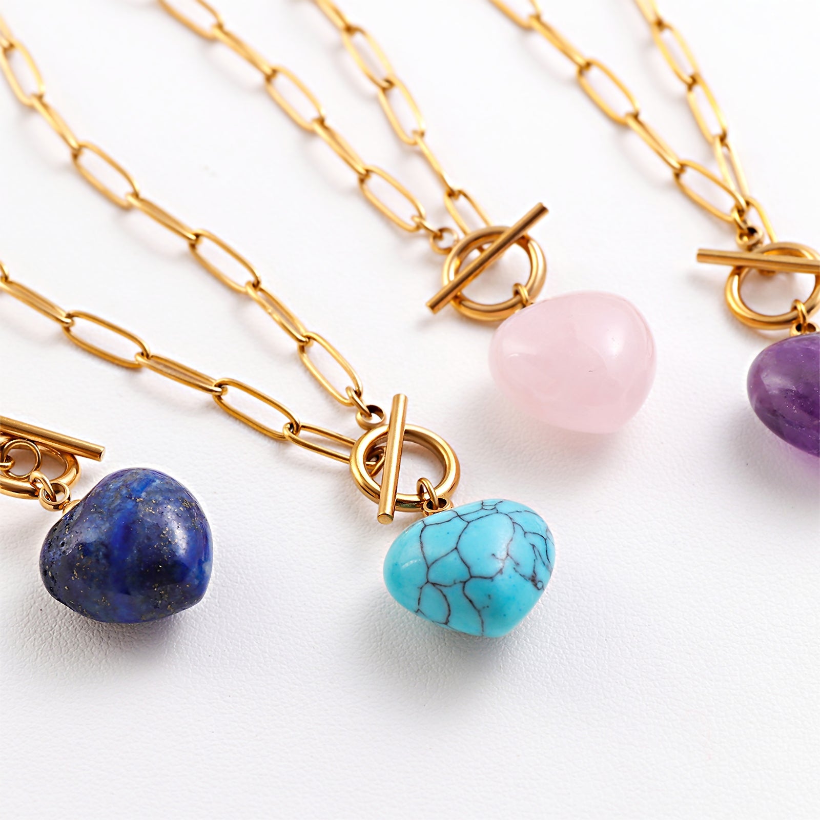 Crystal Heart Necklace Series