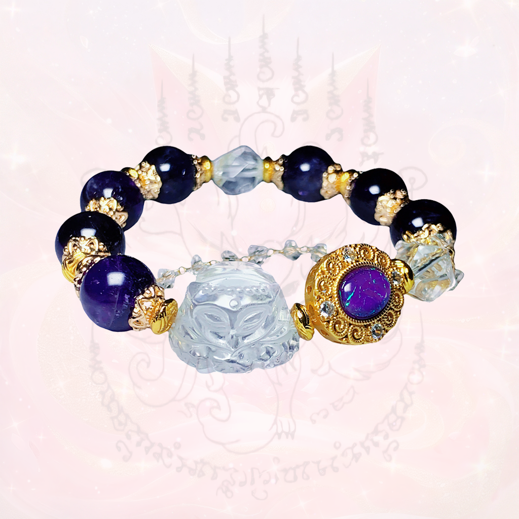 Fox Goddess Amethyst Energy Bracelet