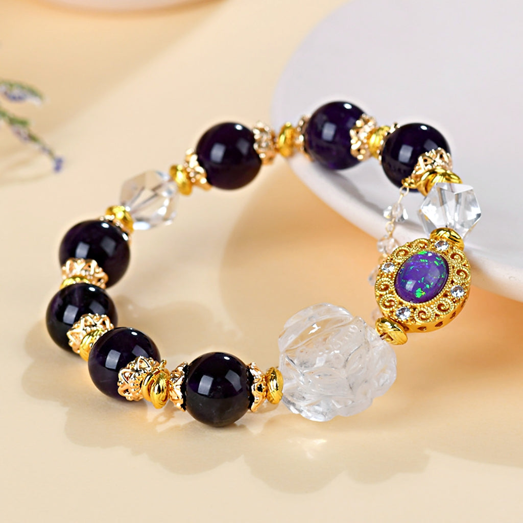 Fox Goddess Amethyst Energy Bracelet