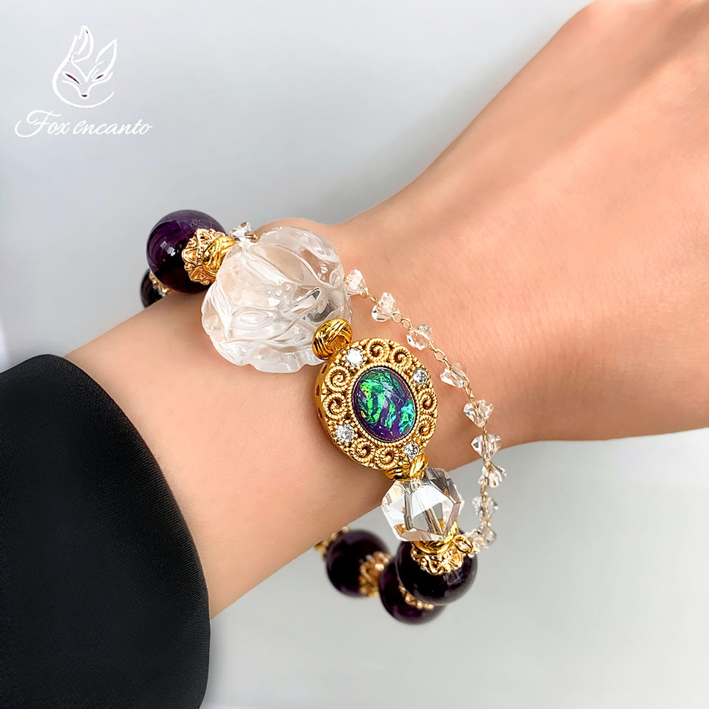 Fox Goddess Amethyst Energy Bracelet