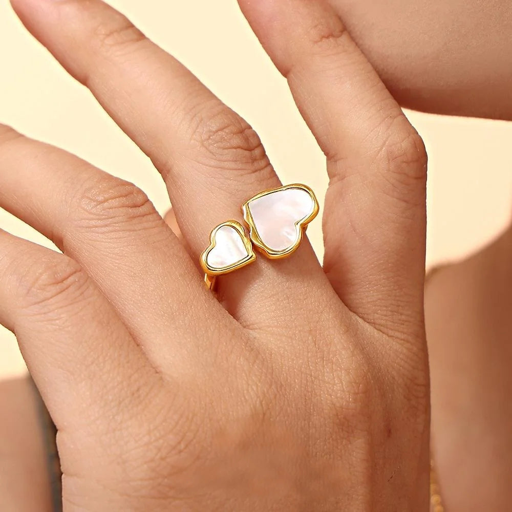 Heart-to-Heart Open Ring