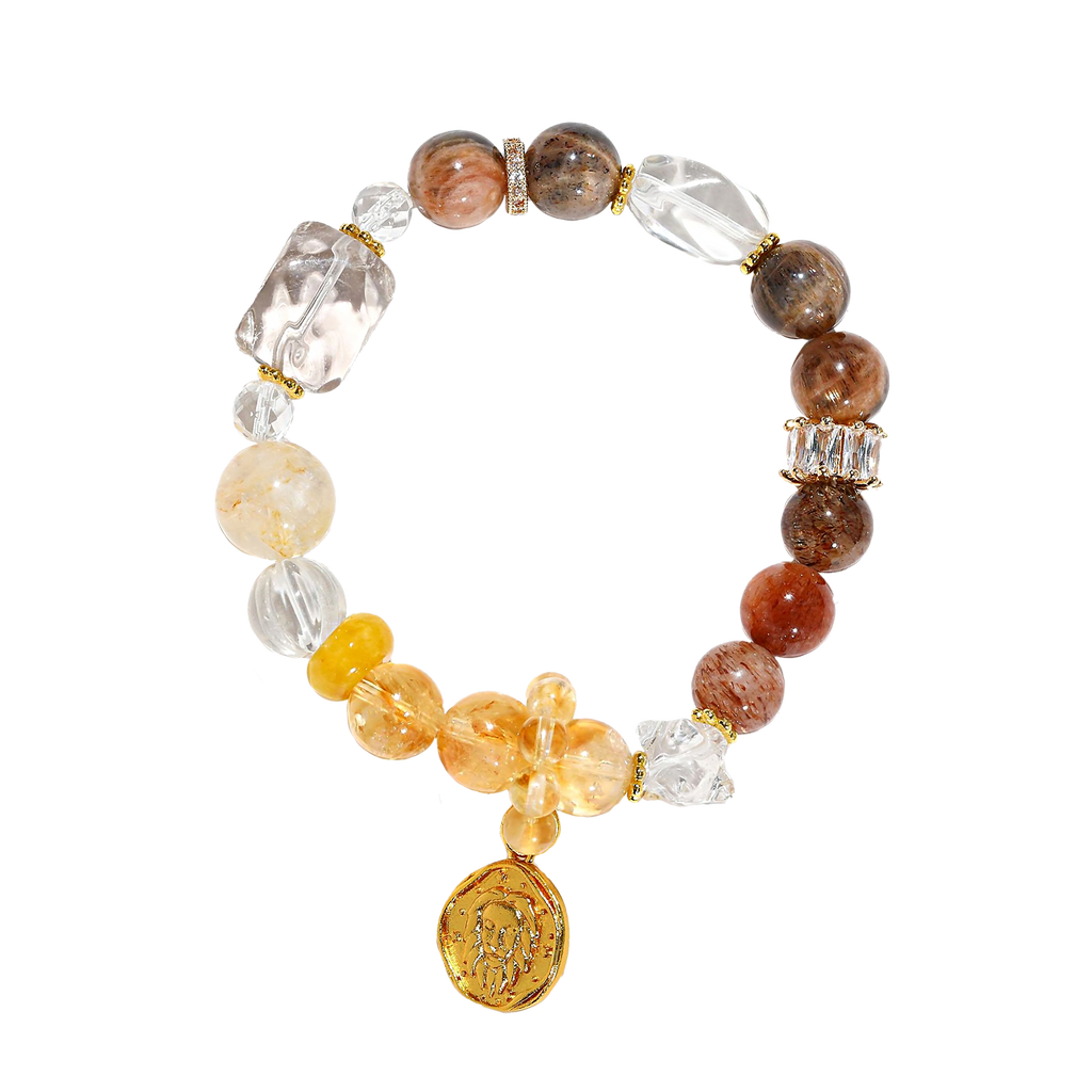 Leo Zodiac Star Sign Birthstone Bracelet