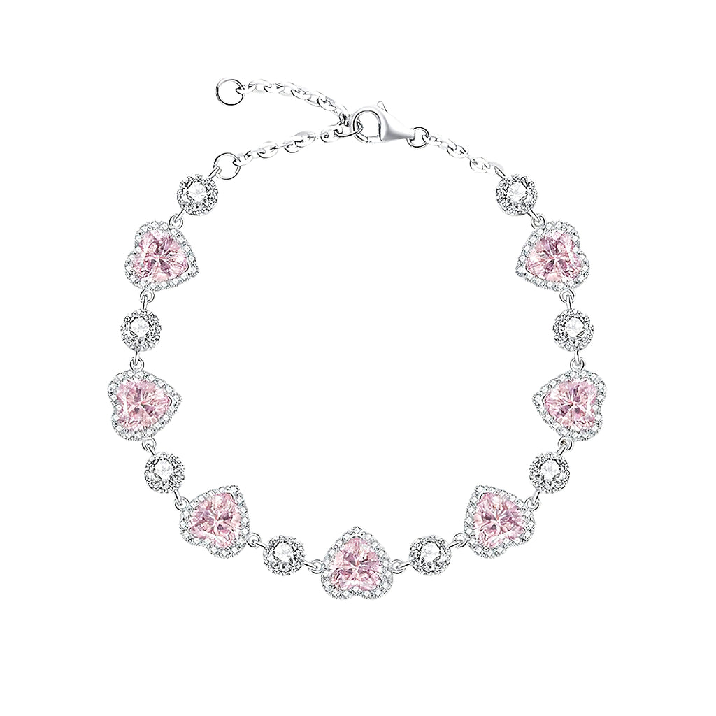 Love Heart Pink Bracelet