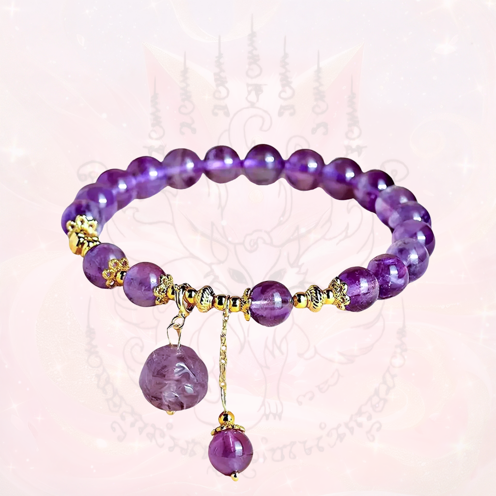 Orb-Carved Fox Energy Bracelet