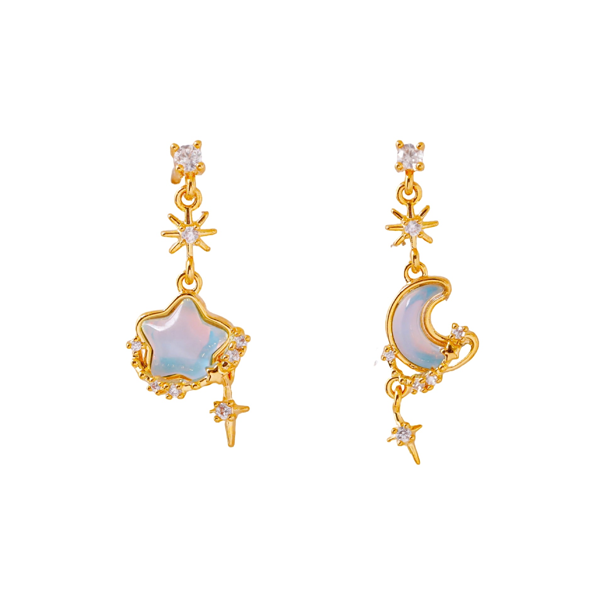 Dreamy Star & Moon Earring