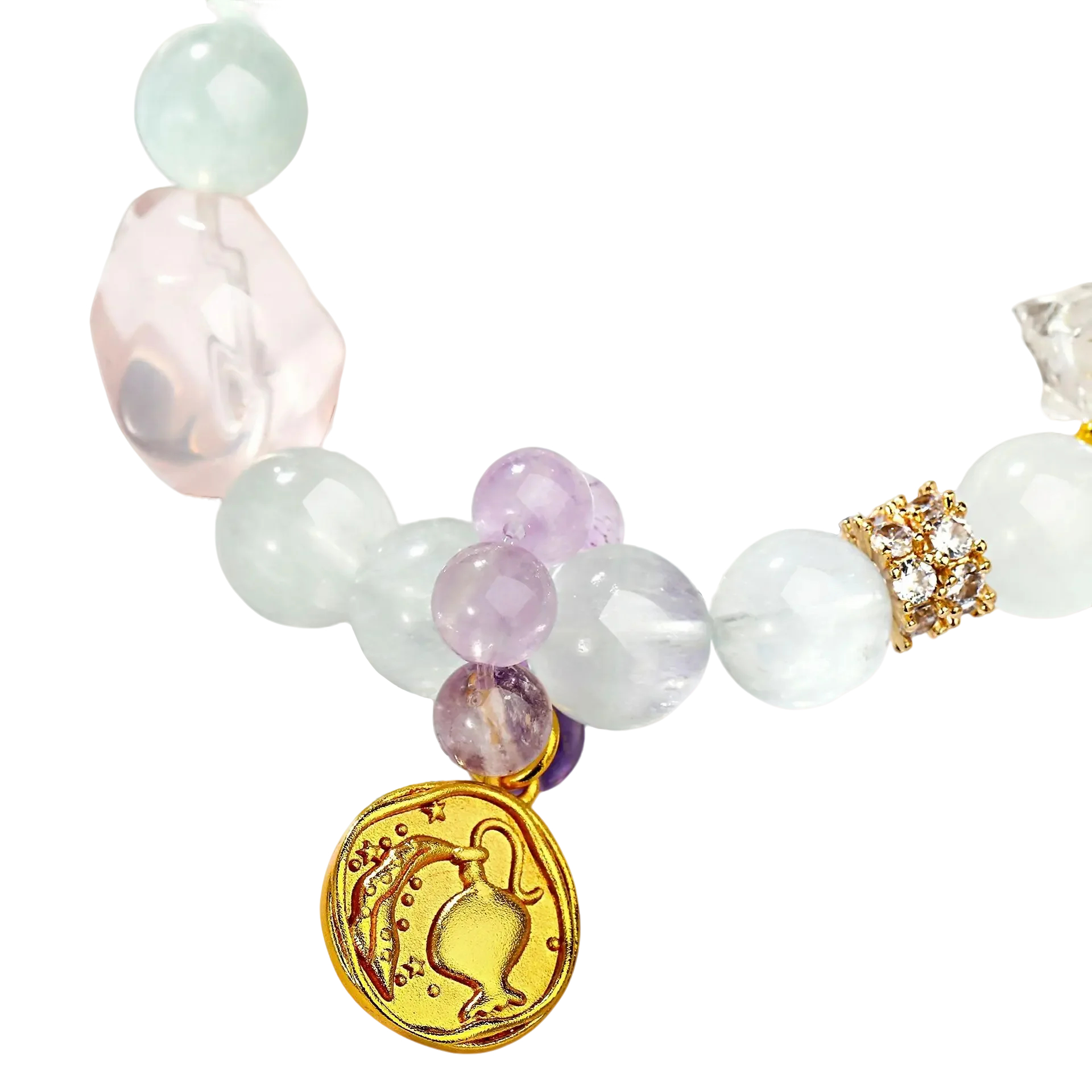 Aquarius Zodiac Star Sign Birthstone Bracelet