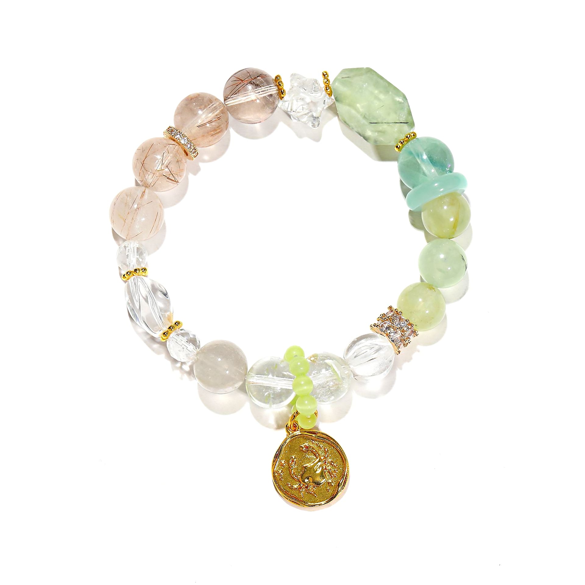 Cancer Zodiac Star Sign Birthstone Bracelet