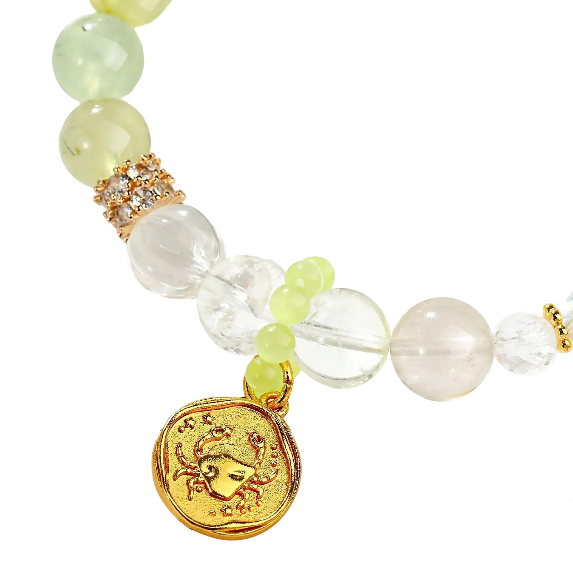 Cancer Zodiac Star Sign Birthstone Bracelet
