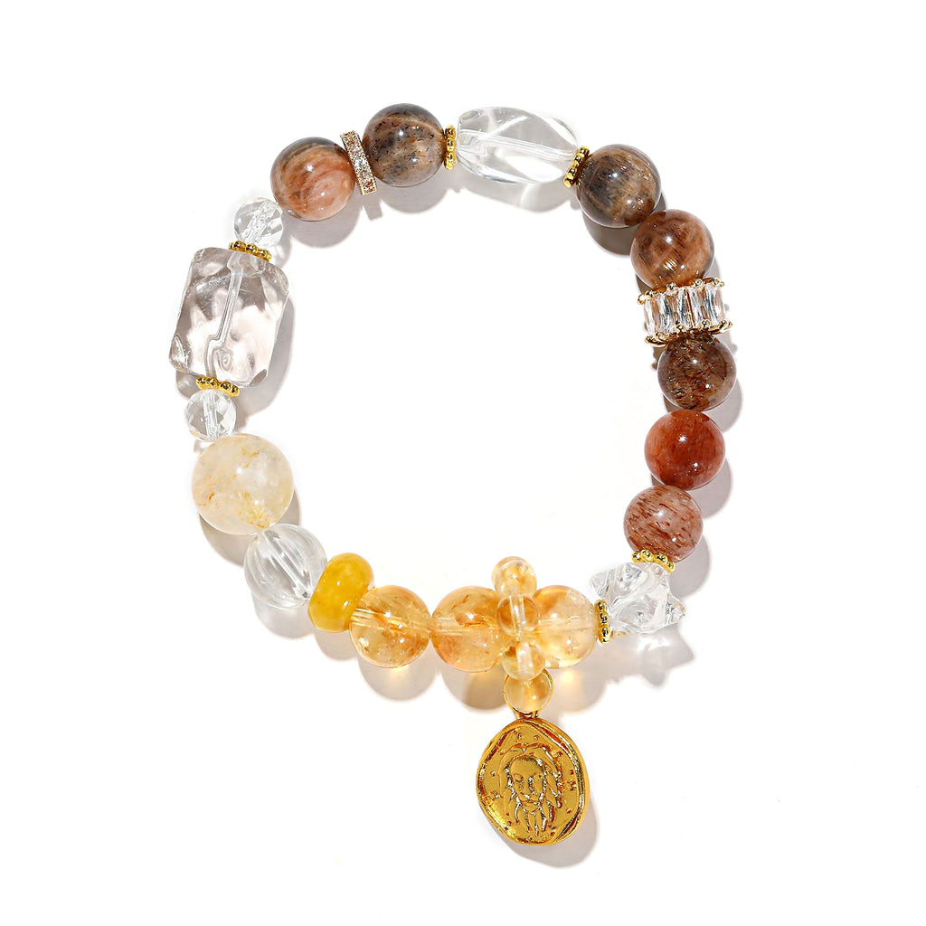 Leo Zodiac Star Sign Birthstone Bracelet