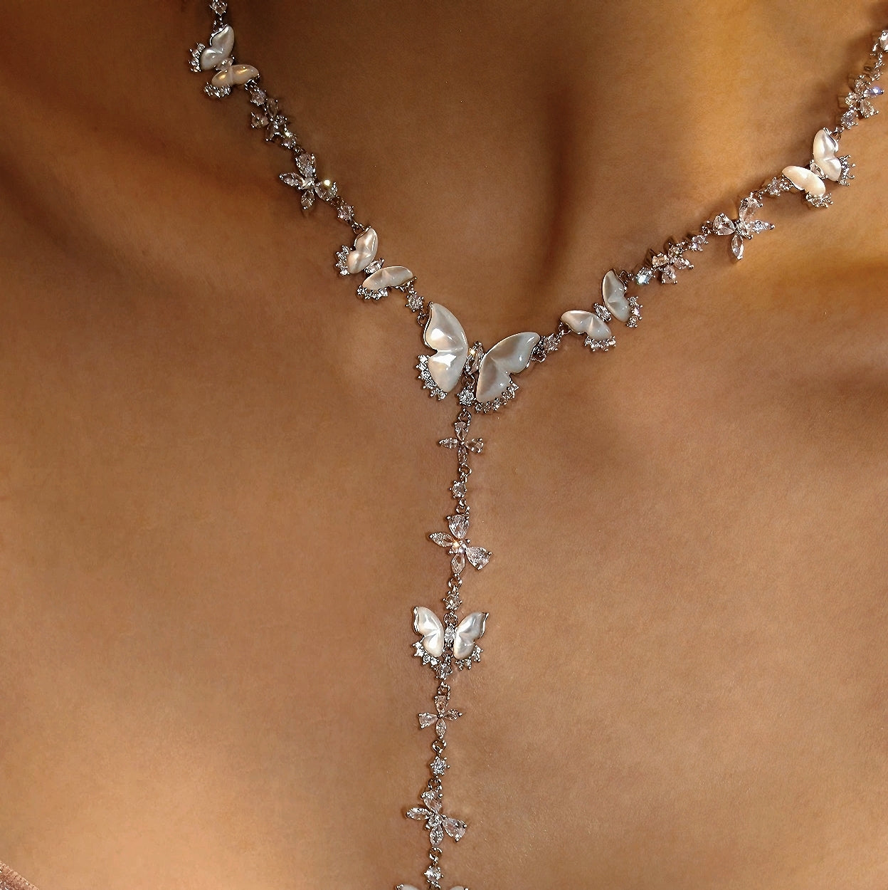 Butterfly Y Necklace