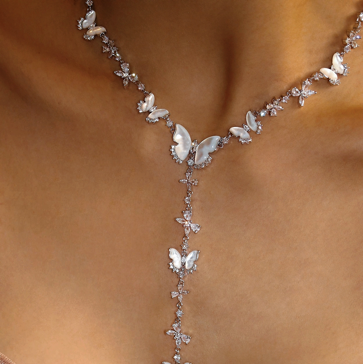 Butterfly Y Necklace