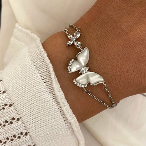 Butterfly Double-layered Bracelet