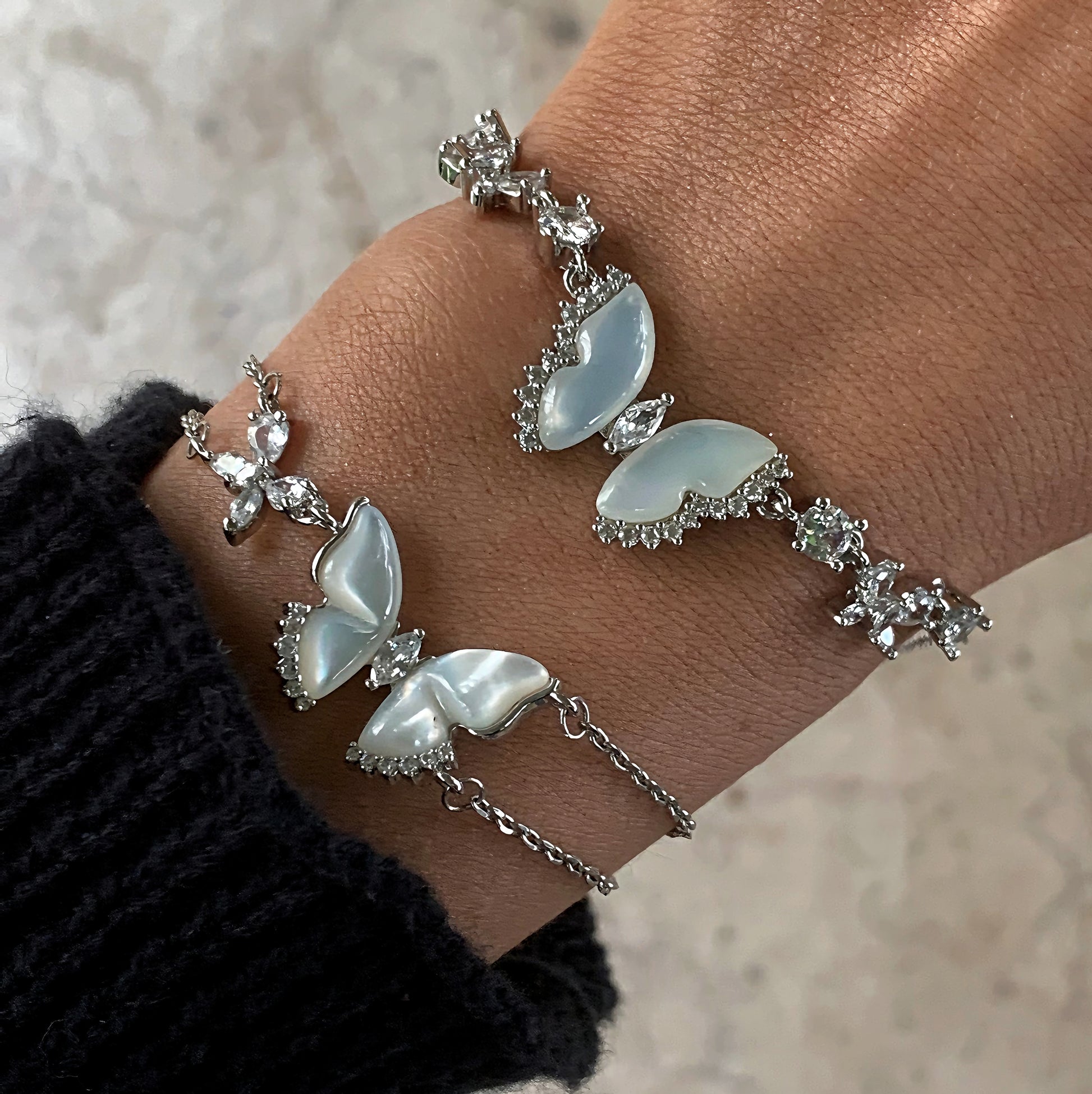 Butterfly Double-layered Bracelet