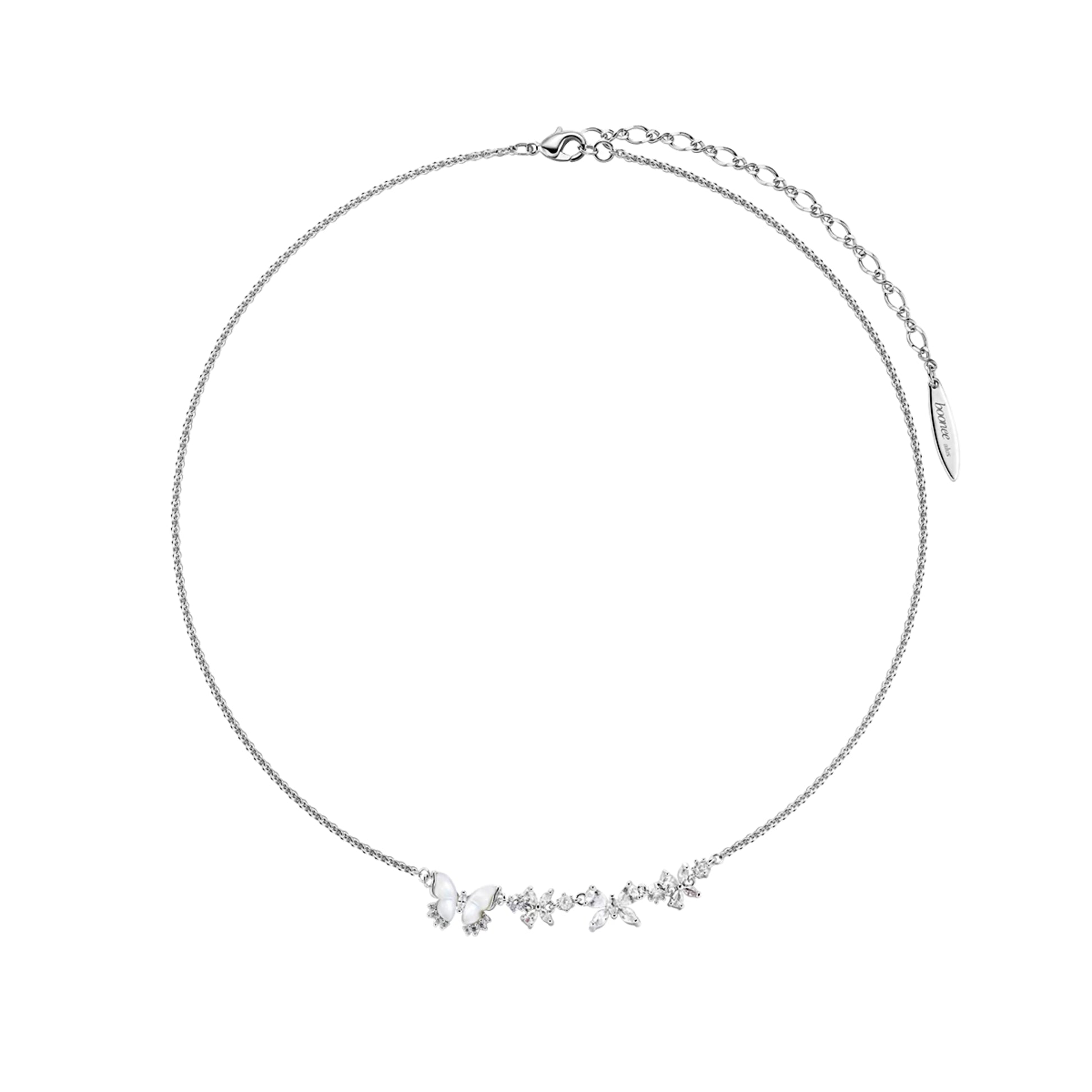 Butterfly Smile MOP & Zircon Necklace