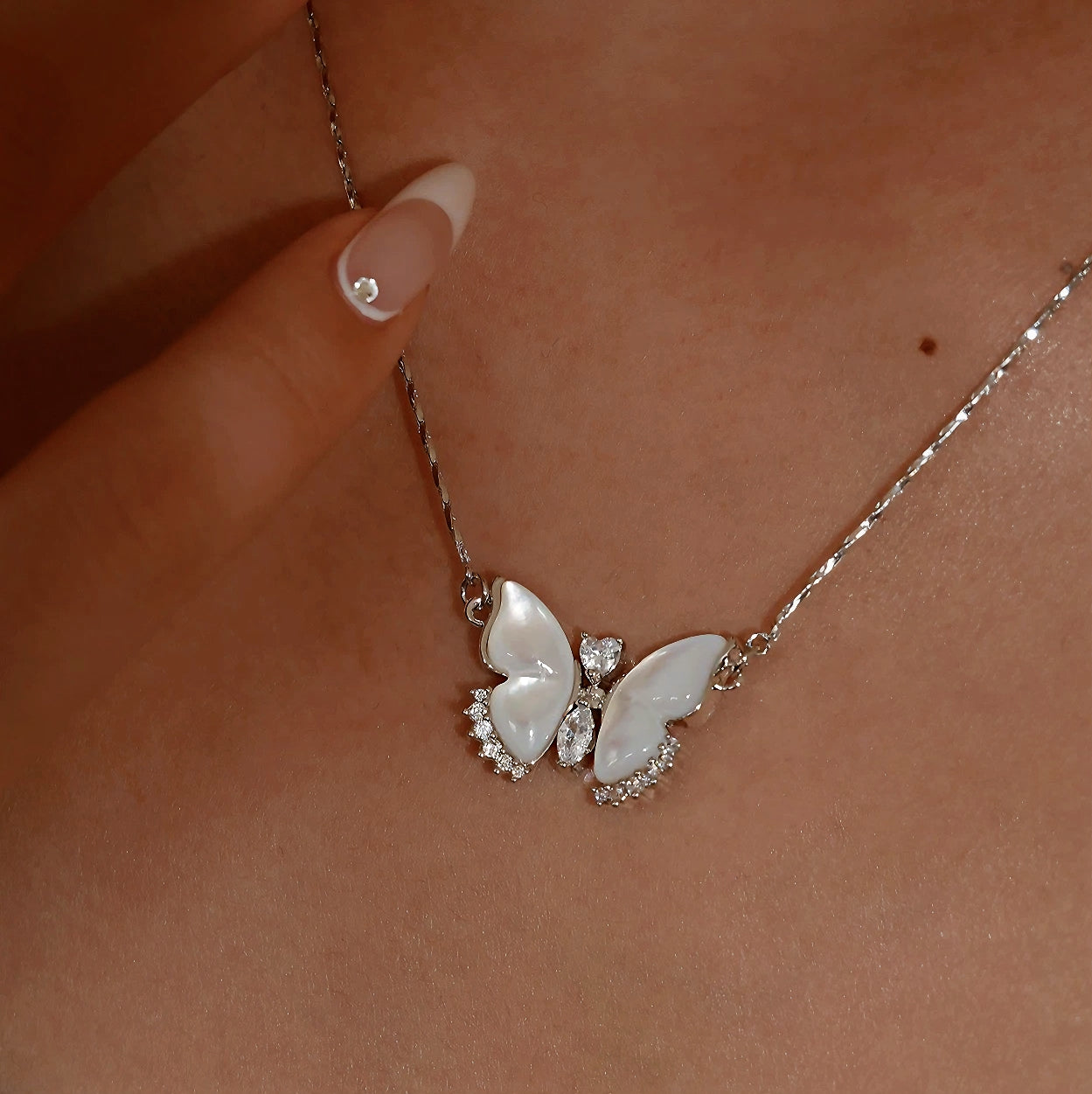 Butterfly Heart Necklace