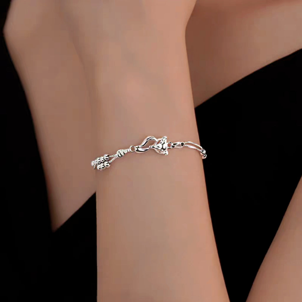 Lucky Fox Silver Bracelet