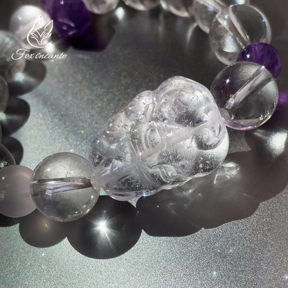 Wisdom Tail Fox Crystal Bracelet – Clarity & Calm
