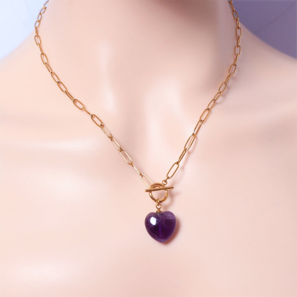 Crystal Heart Necklace Series
