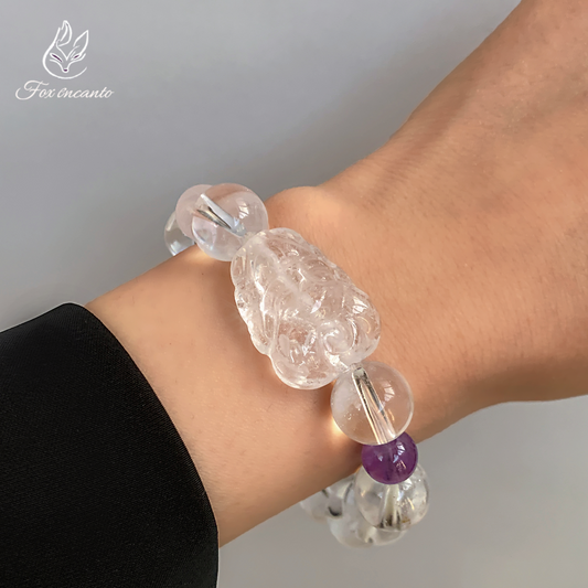 Wisdom Tail Fox Crystal Bracelet – Clarity & Calm