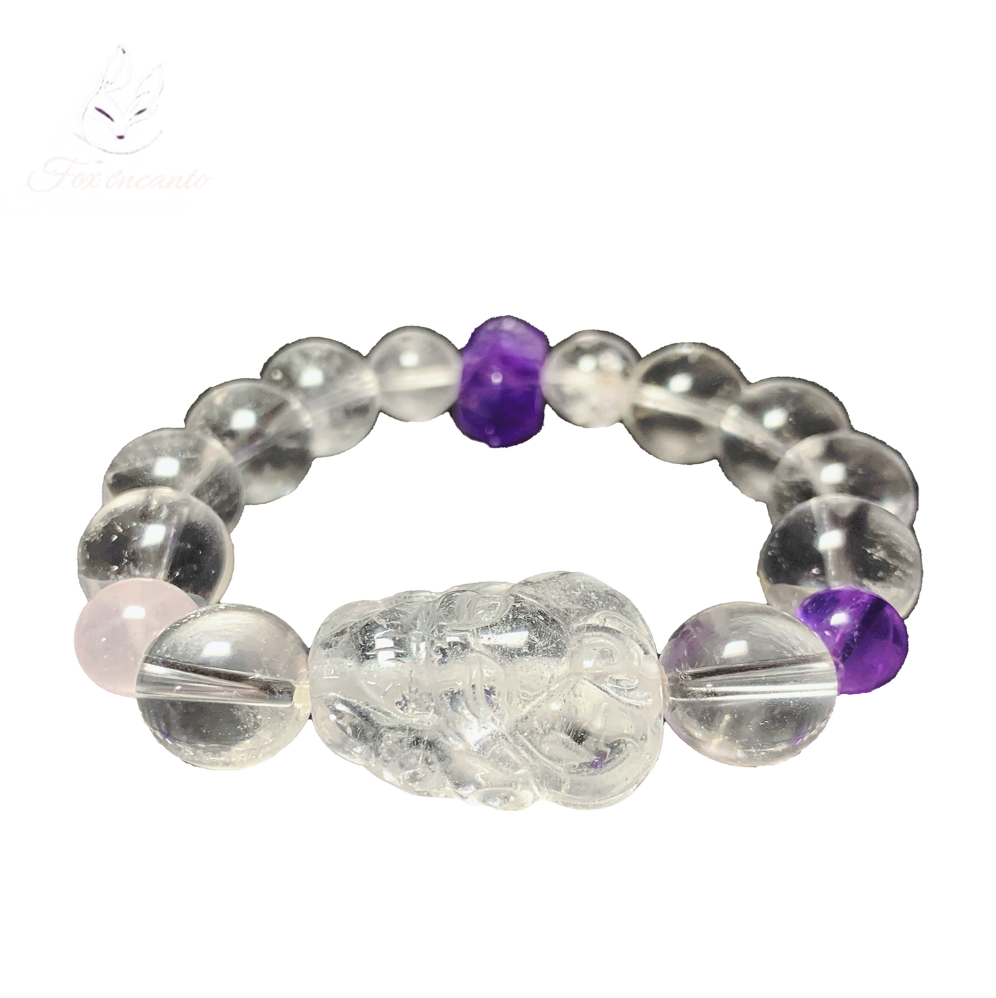 Wisdom Tail Fox Crystal Bracelet – Clarity & Calm